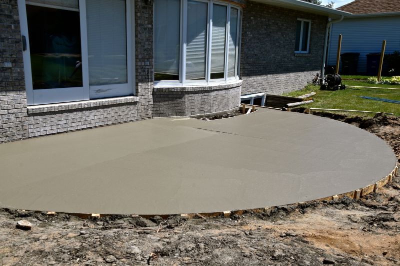 Backyard Concrete Pouring