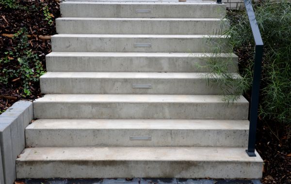 Poured Step Installation in Broken Arrow