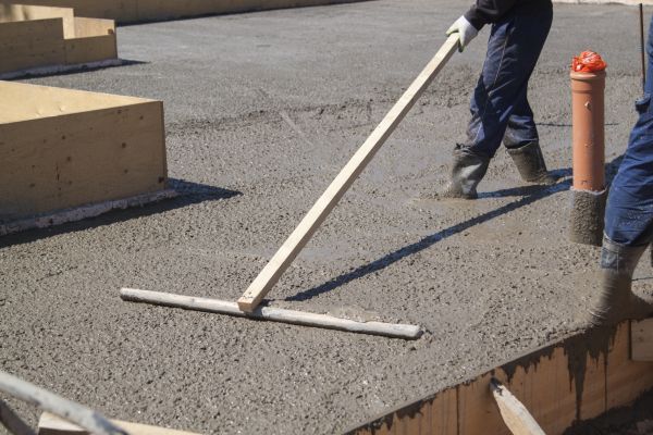 Concrete Platform Installation in Broken Arrow