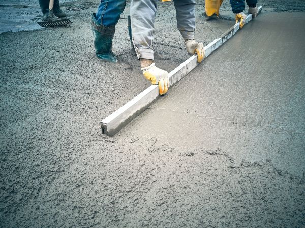 Cement Slab Installation in Broken Arrow