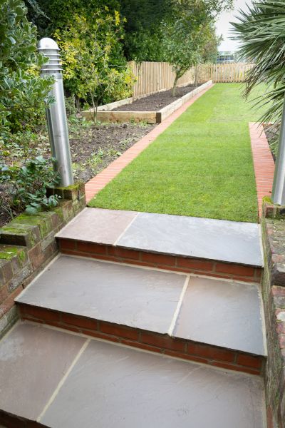Backyard Steps Installation in Broken Arrow
