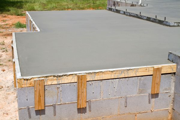 Concrete Slab Installation in Broken Arrow