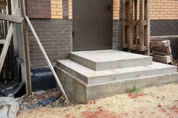 Cement Steps Construction in Broken Arrow