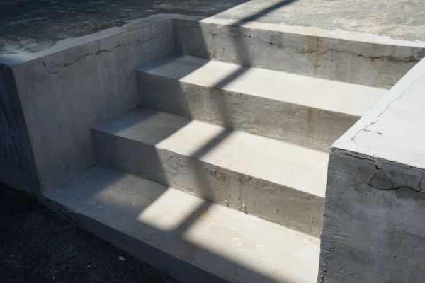 Poured Steps Installation in Broken Arrow